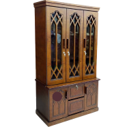 Andormahal Furniture Classic Three Door Showcase Made of MDF Board - (a216) icon