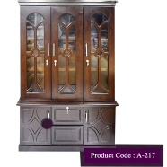 Andormahal Furniture Classic Three Door Showcase Made Of MDF Board - (a217) icon