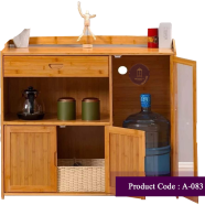 Andormahal Kitchen Storage Cabinet Glass View Made of Melamine Laminated Board (Code- A83z)