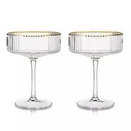 Anko Australia 200ml Ribbed Champagne Coupe 