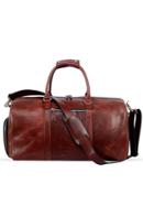 Antique Maroon Oil Pull Up Leather Duffel Bag SB-TB303