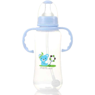 Applebear Baby Milk Feeding Plastic Straw Bottle With Handle 280 ml