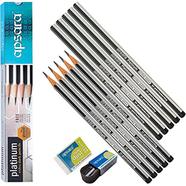 Apsara Platinum Extra Dark 2B Pencil FREE Sharpener And Eraser