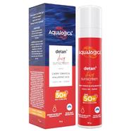 Aqualogica Detan Dewy Sunscreen with Cherry Tomato and Hyaluronic Acid with SPF 50 and PA plus plus plus plus - 50g