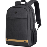 Arctic Hunter Golden Wolf GB00378 Laptop and Travel Backpack Black