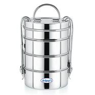 Arihant's Stainless Steel Traditional Four Compartment Tiffin Box 
