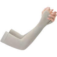 Arm Hand Sleeve One Pair Thumb Hole Shape UV Sun Protection Unisex Breathable Outdoor Sports Soft And Light Weight Paper Bag Packaging icon