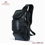 Armadea 5G 2 in 1 Crossbody Backpack For Document And Mini Laptop Carry Black - ARM-321