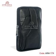 Armadea Biker Bag with Belt Holder Black - ARM-174