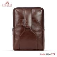 Armadea Biker Bag with Belt Holder Chocolate - ARM-174