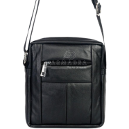 Armadea Biker Bag with Genuine Leather (Mini ) Black - ARM-120 icon