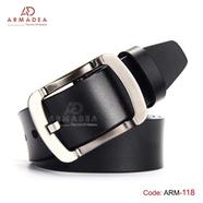 Armadea Buffalo Leather Official Belt Black - ARM-118