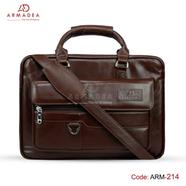 Armadea Corporate Design Official And Laptop Bag Chocolate - ARM-214