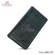Armadea Long Wallet with zipper Pocket Black - ARM-142