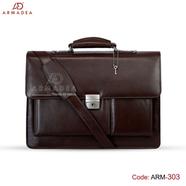 Armadea New Design Smart Office And Laptop Bag Chocolate - ARM-303