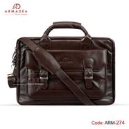 Armadea Official And Laptop Bag Chocolate - ARM-274