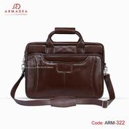 Armadea Smart Corporate Design Official And Laptop Bag Chocolate - ARM-322