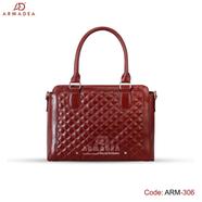 Armadea Unique Design Ladies Hand Bag Maroon - ARM-306