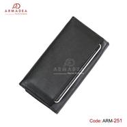 Armadea Unique design unisex Long wallet with many pockets Black - ARM-251