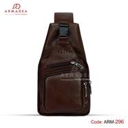 Armadea Unisex Crossbody Fashion Backpack Chocolate - ARM-296