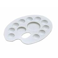 Art Color Mixing Plate Plastic - Love Design - (Medium Size)