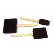 Art Sponge Brush Wood Handle Durable Foam Sponge Paint Brush