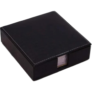 Artificial Leather Slip Pad Holder with white paper