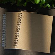 Artist Notebook Black and Silver Spiral
