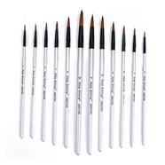 Artist Round Paint Brush Set- 12 Pcs