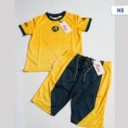 Asilz Kids Premium Yellow Colour Jersey Set - H5