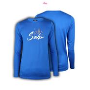 Asilz Sabr Kids Premium Full Sleeve T-shirt Blue Lolite Color image