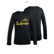 Asilz Sukran Kids Premium Full Sleeve T-shirt Black Beauty Colour - HZL-207
