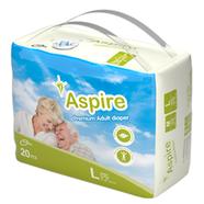 Aspire Premium Unisex Adult Belt System Diaper (L Size) (91-132 cm) (20pcs)