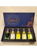 Attar Combo Package - 02 Trust Sign - 05 Pcs - Firdaus Swiss, Blue For Man, Joopy, Ameer Al Oud/Royal Oud, Irani Bakhour