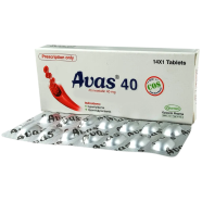 Avas 40 mg Tablet – 14's Strip icon