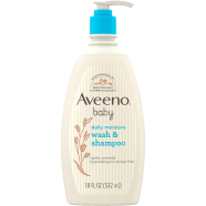 Aveeno Baby Daily Moisture Wash and Shampoo 532 ml icon