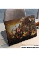 Avengers Fighting Against Thanos Laptop Sticker image