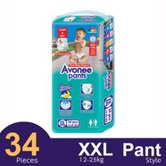 Avonee Pants System Baby Daiper (XXL Size) (14-25KG) (34PCS) - (Code 8941133201167)