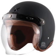 Axor Jeet Mate Black Half Face Bike Helmet image