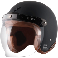 Axor Jeet Mate Black Half Face Bike Helmet 