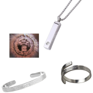 Ayatul Kursi Chain, Bracelet And Ring Fashionable Accessories 3 In 1 Combo Pack icon
