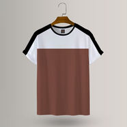 Azan Lifestyle: Contrast T-shirt- AT145- Size XXL