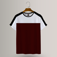 Azan Lifestyle: Contrast T-shirt- AT146- Size XXL