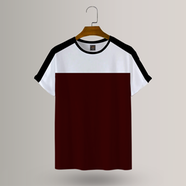 Azan Lifestyle: Contrast T-shirt- AT146- Size XL