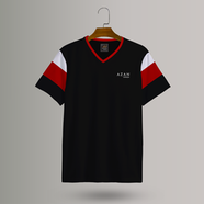 Azan Lifestyle: Contrast T-shirt- AT149- Size XL