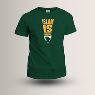 Azan Lifestyle: Dawah T-shirt- (F. Green)- Size M - AT130