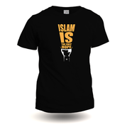 Azan Lifestyle Islam Is The Only Hope Carded Cotton Half Sleeve Dawah T-shit for Men (AT130 Black M Size)