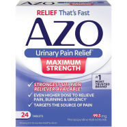 Azo Urinary Pain Relief Maximum Strength 24 Tablets