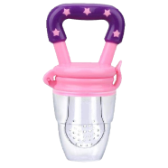 BABY FRUIT PACIFIER Fresh Food Feeder Teething Toy Teether Chosni Teat Pacifier Feeder Bottles for New born (im_pacifier_m_pink) Pink - 130584880