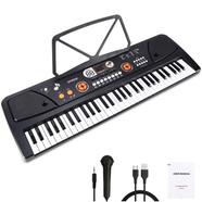 Kids Piano 61 Keys Electronic Music Keyboard with Microphone USB System Educational Musical Toy